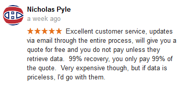 Google review for Toronto, Nicholas Pyle